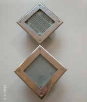 Lumière Solaire LED IP68 Étanche en Aluminium pour Extérieur, Plaque Guide Lumineuse Rotative, Blanc Chaud, Angle de Faisceau 120°, Jardin