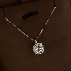 จี้เพชรทรงกลมเจียระไนแบบบริลเลียนท์ ขนาด 1 กะรัต 2 กะรัต 3 กะรัต 5 กะรัต เกรด DEF VVS VS ทอง 14K/18K <span class=keywords><strong>เพชร</strong></span> CVD HPHT ผลิตในห้องปฏิบัติการ พร้อมใบรับรอง IGI แบบกำหนดเอง - Product Image 5