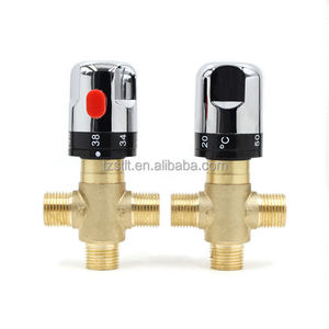 3/4 इंच थर्मोस्टैटिक पानी मिश्रण वाल्व सतह घुड़सवार शॉवर सौर - Product Image 3