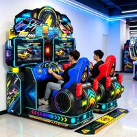 Machine de jeu d'arcade de course dynamique pour 2 joueurs, simulateur de conduite de voiture dynamique, jeu d'arcade de course à monnayeur pour parcs d'attractions