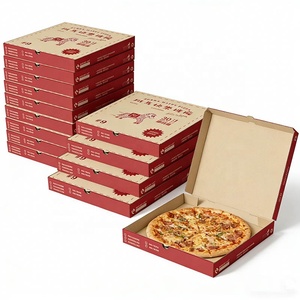 Boîte à <span class=keywords><strong>pizza</strong></span> sur mesure, jetable, en <span class=keywords><strong>carton</strong></span> kraft, pour emporter, 10/12/14/16 pouces, marron, blanc, noir, boîte d'emballage pour <span class=keywords><strong>pizza</strong></span> - Product Image 2
