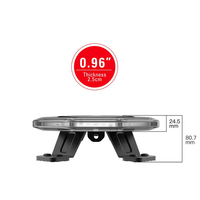 Barre lumineuse d'avertissement LED extrêmement fine 74W, modulaire, ambre, clignotante, lumière d'urgence, étanche IP67, 12-24V, pour camion de chantier