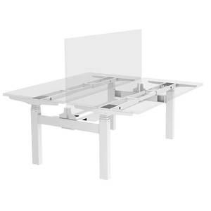 Ergonomische Face To Face Metalen Stalen Frame Verstelbare Hoogte 4-poot Hijsen Computertafel Elektrisch Intelligent Staand Bureau - Product Image 4