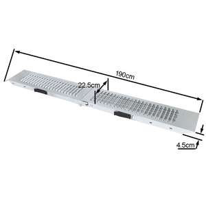 Siêu chất lượng xuất khẩu CE được phê duyệt có thể gập lại tải thép đoạn đường nối 400kg Công suất Bạc bề mặt mạ kẽm Di chuyển xe lăn đoạn đường nối - Product Image 4