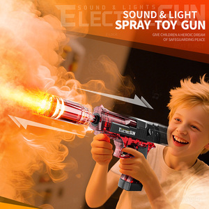 2025 nouveauté en plein air jeu interactif armes son et effet de pulvérisation électrique éclairer désert aigle jouet pistolet pour enfants garçons cadeau - Product Image 2