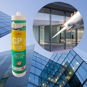 Sellador de Silicona Acética Transparente <span class=keywords><strong>Blanco</strong></span> de 300 ml para Puertas, Cocina, Baño y Uso General, Marca <span class=keywords><strong>Jordan</strong></span> Glass - Product Image 1