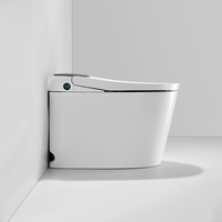 WC intelligent en céramique K1 Aodi One Piece avec chasse automatique, siphon en S, réservoir d'eau intégré dissimulé et anti-refoulement