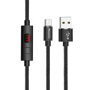 Yesido Mới Nhất Thời Gian Tắt Nguồn Dây Cáp Điện Thoại Nhà Máy Cáp Dữ Liệu Tùy Chỉnh Micro Usb