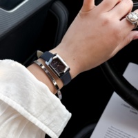 Montre rétro de luxe Scottie 9851 pour femme avec mouvement à quartz étanche, bracelet en cuir véritable, cadeau, montre à quartz polyvalente