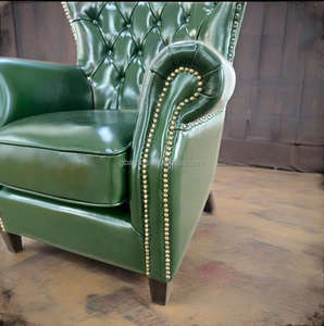 <span class=keywords><strong>Mejor</strong></span> venta Retro de cuero Cigar Lounge Chair Custom Bar Muebles Set para Cigar Lounges - Product Image 5