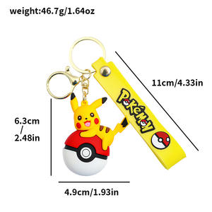Squisito Ciondolo per Borsa a Forma di Bambola, Portachiavi Auto Anime Cartoon, Adorabile Portachiavi Pokémon Pikachu, Ornamenti per Borse, Ingrosso - Product Image 5