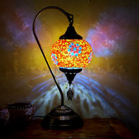 Sensmuel Chine Usine En Gros Café Hôtel Décoration Vitrail Mosaïque Verre LED Lampe Turque