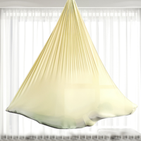 Hamac de yoga aérien unisexe pour adultes, sangles rotatives à point unique, boucle automatique stable, tailles 5m/6m pour raffermir le corps