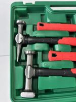 Kit d'outils de réparation de carrosserie automobile 9 pièces : Marteau et dolly pour débosselage et façonnage de panneaux