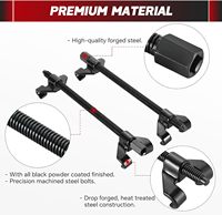 Outil de compression de ressort hélicoïdal de 14 pouces avec 2 mâchoires en acier, kit d'outils robuste pour démontage et installation de suspension