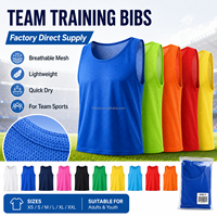 Maillots d'entraînement de football légers en mesh pour équipes de soccer
