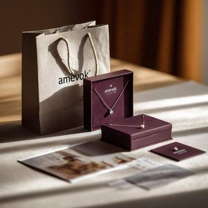 Tiroir à bijoux kraft haut de gamme personnalisé boîte-cadeau stockage de mode éponge emballage en daim pour bracelets colliers boucles d'oreilles bagues - Product Image 4