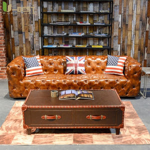 गुणवत्ता लक्जरी सोफे विंटेज औद्योगिक रेट्रो एविएटर सोफा सिगार लाउंज वैयक्तिकरण पब क्लब स्टूडियो फर्नीचर सैलून डी विलाई - Product Image 4