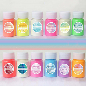 Poudre phosphorescente 12 <span class=keywords><strong>couleurs</strong></span>, teinture de résine époxy, poudre de Mica lumineuse, Pigment durable pour <span class=keywords><strong>l</strong></span>'art de la résine, artisanat de bricolage - Product Image 4