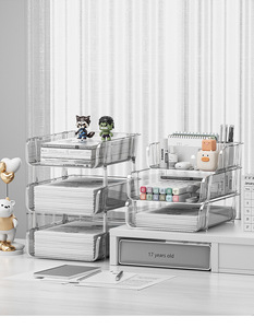 Greenside Acrylic Xếp Chồng Máy Tính Để Bàn Thư Giấy Khay Tổ Chức Thiết Lập Thư Chủ Và Tập Tin Thư Mục Giá - Product Image 2