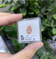 Doble Joya de Diamantes Rosados de Lujo con Certificación IGI, Corte Pera, Diamantes Cultivados en Laboratorio HPHT para Anillo de Compromiso