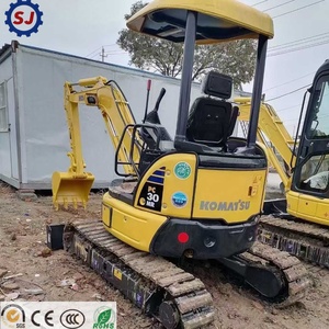 Mini-excavatrice Komatsu PC30MR PC55MR-5 PC70-8 d'occasion, 3 tonnes, stock Japon, 99 % neuve, engin de construction pour l'aménagement paysager - Product Image 3