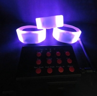 Bracelet LED à commande par bouton personnalisé, lumière DMX RGB pour la remise des diplômes, la Saint-Valentin, le Kpop, le Ramadan - Matériel ABS