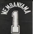 Seragam Basket Poliester Bernapas Berkualitas Tinggi Grosir Unisex Gaya San Antonio # 1 Jersey Wembanyama Logo Kustom - Product Image 2