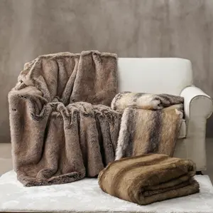 8Best Deluxe Luxury Fluffy Soft Cozy Long Pile Weighted Faux Fur Throws Blankets for sofa and bed