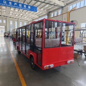 รถบัสท่องเที่ยวไฟฟ้า HKBG คุณภาพสูง พร้อมสีสันปรับแต่งได้ และความเร็ว 30 กม./ชม. - Product Image 3