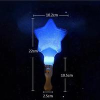 Hot LED magique fée bâton coeur étoile baguettes Rave jouet nouveauté lumineux jouet joyeux anniversaire fête et fête fournitures bâtons lumineux