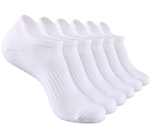 Wholesale White Compression Men's <strong>Trainer</strong> Running Ankle Nylon <strong>No</strong> <strong>Show</strong> <strong>Socks</strong> - Product Image 5