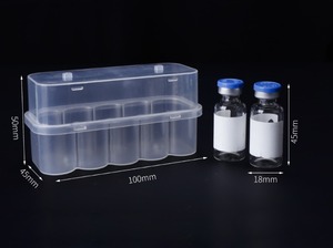 Caja de Plástico Transparente de 3ml para Almacenamiento de Vacunas en Polvo Liofilizado, Caja de 5ml para 10 Viales, Contenedor para Péptidos - Product Image 4