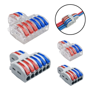 บล็อกขั้วต่อสายไฟแบบเสียบ LT-623 ขนาดกะทัดรัด SPL-623 ตัวเชื่อมต่อสายทองแดงแบบเร็ว 2-in-6-out  250V 32A - Product Image 1