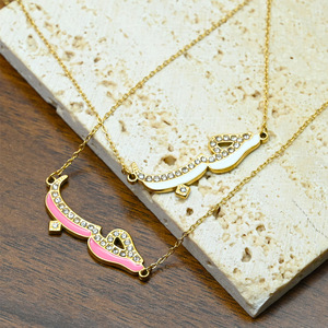 Collana con Ciondolo Personalizzato in Calligrafia Farsi, Acciaio Inossidabile Placcato Argento/Oro, Design Islamico per Ramadan ed Eid - Product Image 4