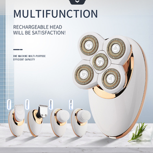 บริการตัดผมหัวล้าน, เครื่องโกนหนวดไฟฟ้าห้าใบมีดแบบชาร์จได้, ขายส่ง - Product Image 5