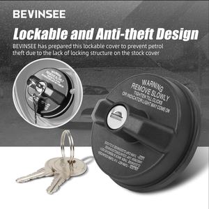 BEVINSEE Bouchon de réservoir de carburant à verrouillage ABS avec clés pour <span class=keywords><strong>Toyota</strong></span> 4Runner 2014-2023 pour <span class=keywords><strong>Toyota</strong></span> <span class=keywords><strong>Yaris</strong></span> 2015-<span class=keywords><strong>2018</strong></span> # 77300-53020 - Product Image 6