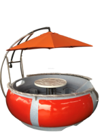 Bateau tamponneur électrique pour barbecue - Bateau de loisirs gonflable en plastique LLDPE