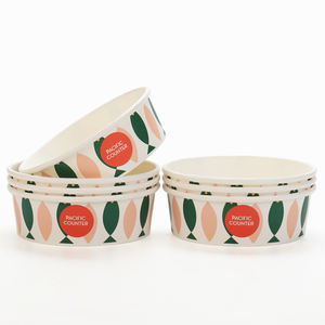 Tazones Desechables para Ensaladas, Arroz, Sopa, Comida para Llevar, Fruta, Caja de Papel Kraft Blanca y Marrón - Product Image 4