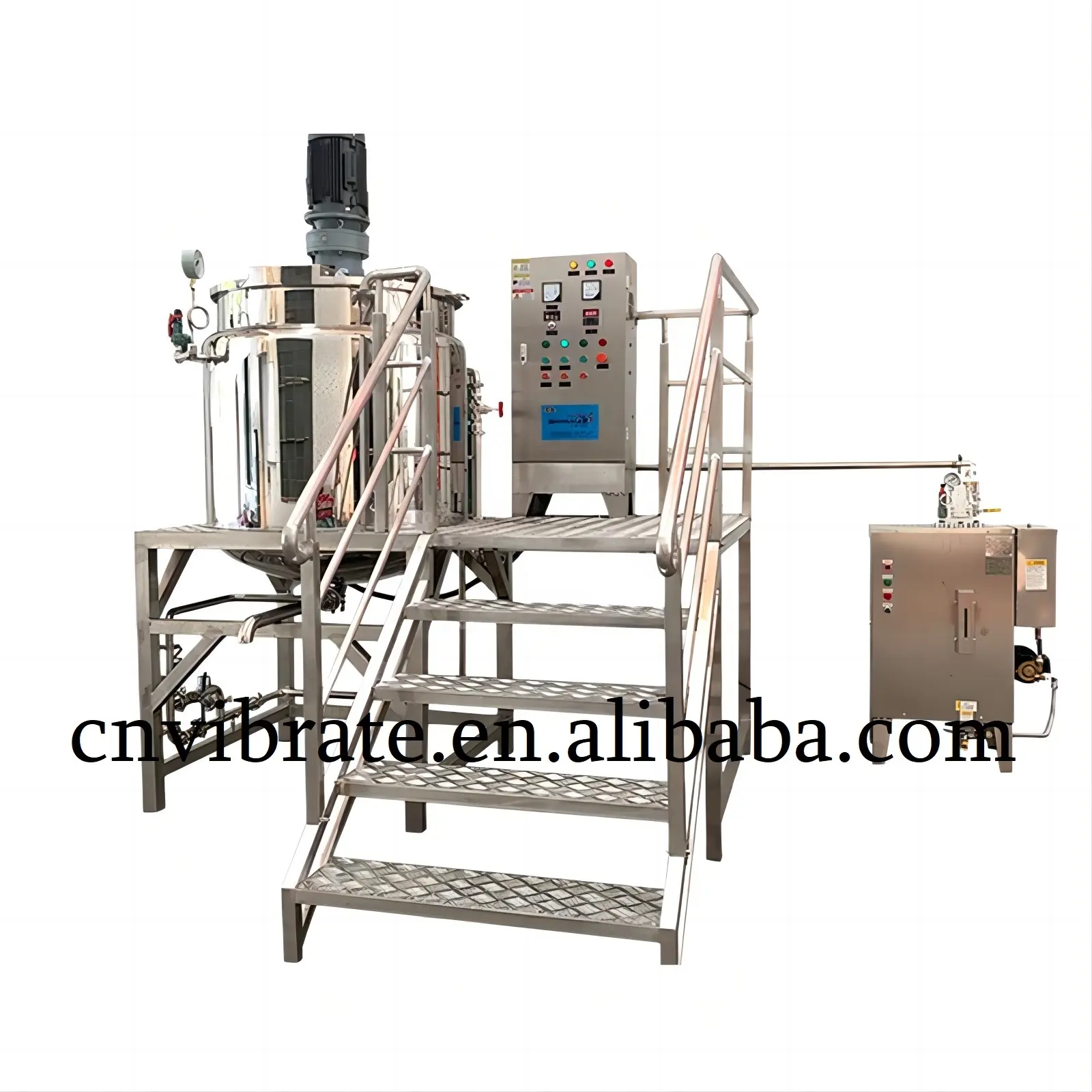 VBJX Industrial Stainless Steel High-Speed Homogenizer Honey Beer Cosmetic Stainless Mixing Tank Mixer Machine Cream 5~3000ml