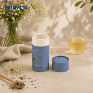 Tubo de Embalaje de Cartón Redondo Reciclable con Logotipo Personalizado para Té de Hierbas, Café en Grano y Polvo - Product Image 2