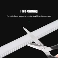 Ruban LED néon fin pour étagères et armoires de cuisine, bande de silicone flexible 6/8 mm, diffuseur de canal LED, couverture de ruban souple, lampe à ruban