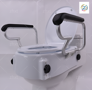 <span class=keywords><strong>Chaise</strong></span> <span class=keywords><strong>de</strong></span> toilette auxiliaire pour personnes âgées Zhxt MK05010 avec accoudoirs relevables, finition texturée moderne, équipement <span class=keywords><strong>de</strong></span> sécurité pour la salle <span class=keywords><strong>de</strong></span> bain - Product Image 4