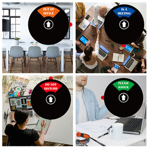 Do Not Disturb Door Sign Acrylic 5 Inch Adhesive Water Resistant Privacy Indicator For Office Meeting Room - Product Image 4