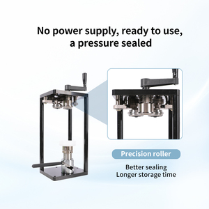 Machine à sceller les canettes à main en acier inoxydable Machine à sceller manuelle pour bouteilles de jus de thé à bulles Machine à sceller les canettes pour animaux de compagnie - Product Image 3