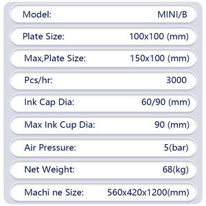 طابعة جديدة شبه آلية مفتوحة صينية متعددة الألوان بملصق للاستخدام من نوع لوحة الحفر - Product Image 3