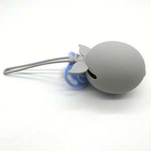 Silicone Pacifier Storage Coin Purse, Food Grade Anti Drop Box, Hanging <b>Rope</b> Pacifier Storage Box, Portable - Product Image 2