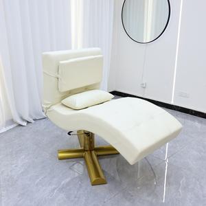 Cama facial de pestañas ajustable eléctrica de masaje de salón de lujo moderno - Product Image 5