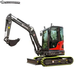 Rhinoceros EPA Kubota Powerful Engine 4 Ton New Crawler Digger MiniBagger Compact Mini Excavator Machine