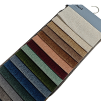 Tissu d'ameublement de luxe imprimé motif d'ombre Mosha velours collé tissu non tissé pour rembourrage de canapé